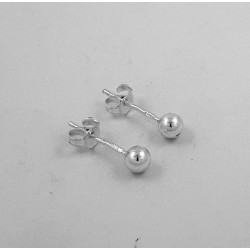 Sidabriniai auskarai 0.48g 4mm