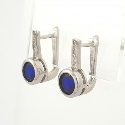 Sidabriniai auskarai su...