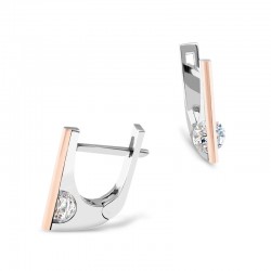 Sidabriniai auskarai su...