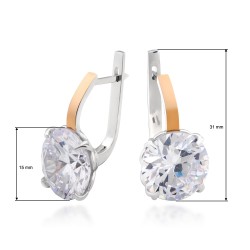 Sidabriniai auskarai su...