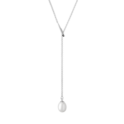 Sidabrinė koljė su perlu 4.55g