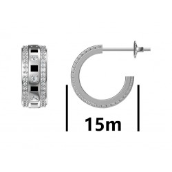 Sidabriniai auskarai su...